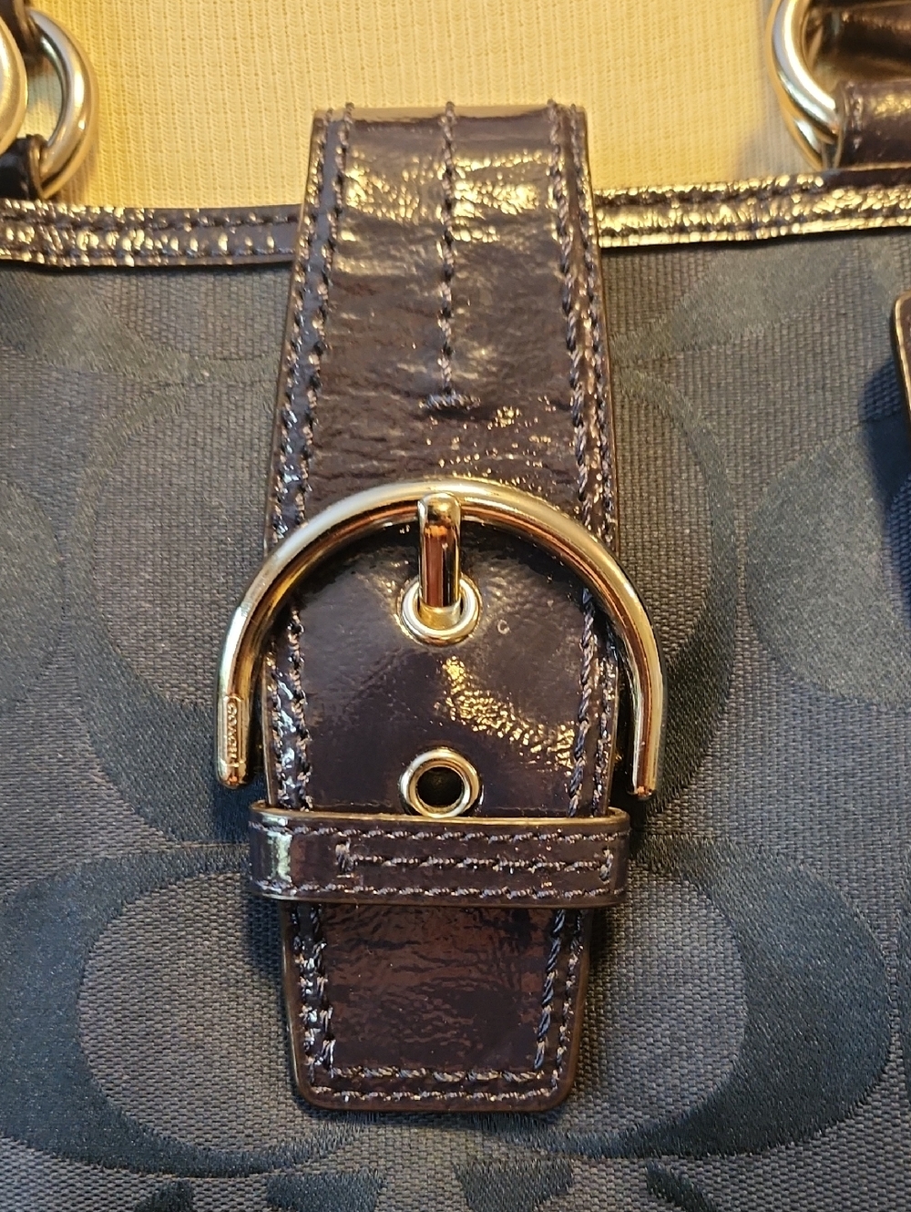 Coach Navy Signature Canvas Shoulder Soho Bag From May 2012 - Picture 2 of 16
